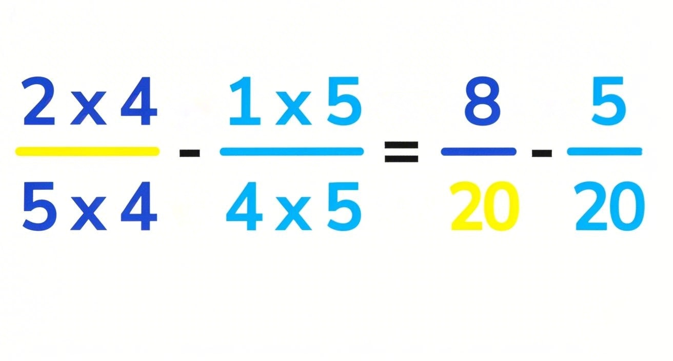 how to add and subtract fractions