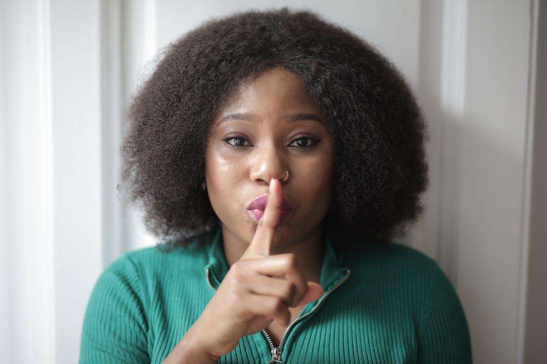 how to say shut up in sign language