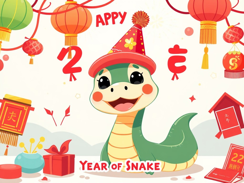 2025蛇年新年祝福语英文(附中文汉语拼音)