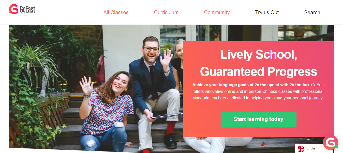 2. GoEast Mandarin School: Convenient Mandarin Classes Near Me