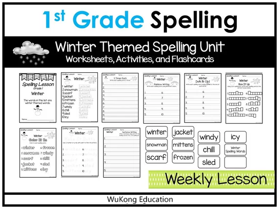 spelling words for 1st grade